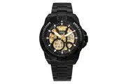 Fossil Bronson Automatic Black Dial Stainless Steel Men's Watch (ME3217)