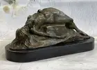 Vintage Art Deco/Art Nouveau Bronze Statue Scuplture Nude Woman In Abstract Art