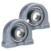 2x 1.75 in Pillow Blocks Cast Iron SATB209-28 Mounted Bearing SA209-28+TB209