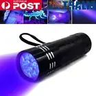 LED UV Black Light Torch Ultra Violet Gas Leak Forensic Blood Urine Detector UK
