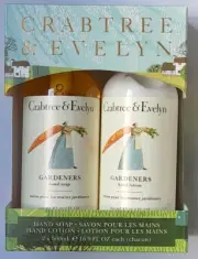Crabtree and Evelyn Gardeners hand lotion and hand soap set - 500ml
