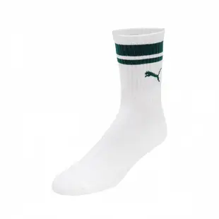 Puma 襪子 Classic 男女款 綠 長襪 中筒襪 條紋 單雙入 台製【ACS】 BB109220