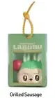 1 X POP MART AUTHENTIC LABUBU THE MONSTERS Wacky Mart Pendant [Grilled Sausage