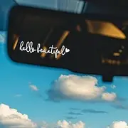 MOTOFITOOL 4X Hello Beautiful Rearview Mirror Decal, Rear View Mirror Sticker, Girly Car Accessories, Vanity Stickers for Women, Empowering Self-Love Car Decor(White)