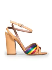 Strappy High Block Sandals