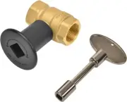 Skyflame 3/4 Inch Straight Gas Key Valve Kit for Fire Pit Fireplace with Flat Bl