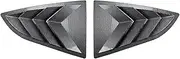 Compatible for Toyota GR86 Compatible for Subaru BRZ 2022-2025 Car Rear Louver Window Side Shutter Cover Trim Sticker Vent Scoop ABS Carbon Accessories(Carbon)