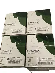200 Ansell Gammex Size 6 Non-Latex Powder-Free Disposable Gloves Pi Green 200