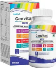 HealthVit Cenvitan Men Multivitamin for Energy, Immunity & Metabolism | 60 Tabs