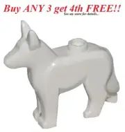 ☀️NEW LEGO Minifigure Mini Figure Minifig Animal Pet Zoo Dog Alsatian White