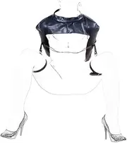 RTNPKLA BDSM Sexy Leather Straitjacket Bondage Body Sm Handcuffs Restraint Set SM Sex Clothing Women's Handcuffs Set Sex Toys BDSM Straitjacket Costume