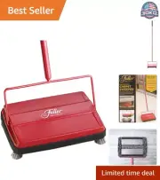 Electrostatic Sweeper for Carpets & Floors - Lightweight & Compact - Red