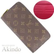 Louis Vuitton Wallet Monogram Round Zippy M41895 Ladies Fuchsha Zip