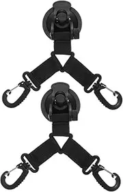BRIGHTFUFU 2Pcs Heavy Duty Suction Cup Anchors Securing Hook Tarp Accessories for Camping Outdoor Vehicle and Home Use Reliable Tie Down for Tents and Tarps