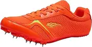 [ZHENSI] Track and Field Shoes Mens Breathable Spikes Sneaker Sprint Jumping Shoes Lightweight Teenager Running Racing Athletic