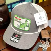 Retro Sinclair Auto Center Embroidered Patch on Richardson 112 Rope Trucker Hat