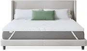 Novilla Mattress Topper, 120 x 200 cm, Height 5 cm, Gel Memory Foam Mattress Topper for Box Spring Bed, Caravan, Sofa Bed, Washable Cover, Oeko-Tex Certified