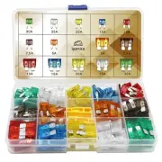 140 Pcs Fuses Automotive Kit - Blade Auto Fuse Assortment Standard and Mini C...