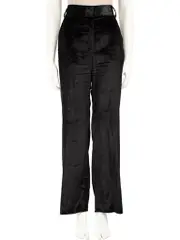 Black Crush Velvet Trousers