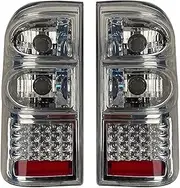Rear Tail Lights 1 Pair Car Taillight Brake Light for N&issan for Safari for Patrol Y61 1998-2002 Rear Tail Lamp Light Rear Lamp White Rear Light Assemblies