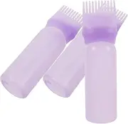 WOFASHPURET 3pcs Hair Oiling Bottle Applicator for Scalp Root Comb Applicator Bottle Dyeing for Hairdressers