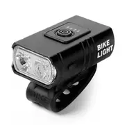 Cycling Lighting USB Charging Bicycle Front Light - Black