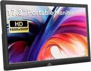 USB-C Portable Monitor - 17.3 InchHD 1600 * 900 Laptop Monitor with Type-C HDMI