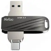 Netac US11 USB-C / USB-A Dual Flash Drive - 256GB USB 3.2 [NT03US11C-256G-32BK]