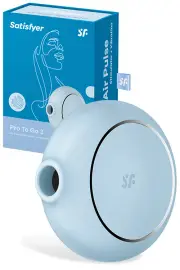 Satisfyer Pro To Go 3 Travel Vibrating Air Pulse Clitoral Stimulator