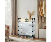 4 Tier Shoe Storage Organizer for Entryway Closet Hallway Bedroom