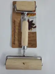 Norpro Deluxe Wood Pastry and Pizza Roller - 9 Inches, New