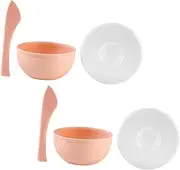 VICASKY Diy Mask Bowl Kit 6pcs Set Silicone Bowl Stirring Rod for Beauty Products