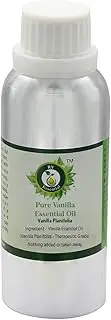 Vanilla Essential Oil | Vanilla Planifolia | For Fragrance | For Scent | For Body | For Massage | For Hair | For Skin | 100% Pure Natural | 630ml | 21oz By R V Essential