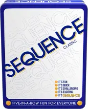 Sequence in a Tin - Five-in-a-Row Fun for Everyone by , White, 2-12 Players