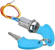 EXEGPLPVK Arrival 1 Set 2 Wire Key Ignition Switch Lock Motorcycle Go Kart Scooter Bike Switches for Motorcycle Electrical System
