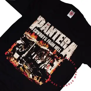 T 恤 PANTERA COWBOYS FROM HELL 內置搖滾金屬音樂樂隊 Prapatan Rebel Puri