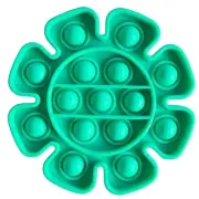 Green Flower Pop Bubble Fidget Toy