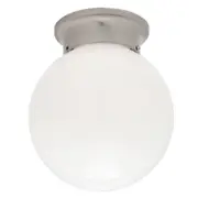 Opal Ball DIY Ceiling Fixture Large in Nickel