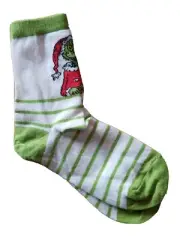 NWT HANNA ANDERSSON LITTLE KIDS UNISEX GRINCH CREW SOCKS Sz 10/12 (SHOE SIZE)