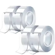 Nano Double Sided Tape 39Ft x1inch Mounting Tape, Clear Two Sided Wall Tape,M...