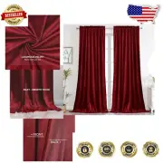 Super Soft Thermal Insulated Velvet Drapes, Room Darkening, 2 Panels, W52xL84