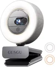 G910 2K Quad HD Webcam for PC, with Microphone & Light & Privacy Cover, Web Came