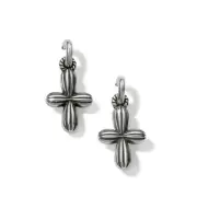 BRIGHTON Ferrara Amphora Cross Post Hoop Earrings Style JA9262 MSRP: $62 NWT