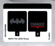 NEW LEGO - Sticker - Super Heroes - DC - The Bat-Dune Buggy - set 70918