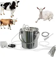 Cow and Goat Milking Machine, 7L Cow and Goat Milking Machine Kit, Portable Electric Milking Machine, omatic Milking Equipment