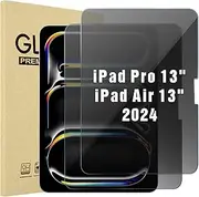 ProCase 2 Pack Privacy Screen Protector for iPad Pro/Air 13-Inch 2024; Anti-Spy Tempered Glass Film Guard for 2024 iPad Pro 7th/iPad Air 6th Gen 13"