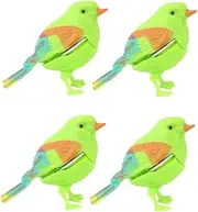 KOMBIUDA 4pcs Voice Control Bird Chirping Bird for Chirping Singing Abs
