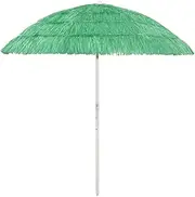 Hawaii Beach Parasol Green 240 cm,Outdoor Umbrellas & Sunshades 3.5KG-314698