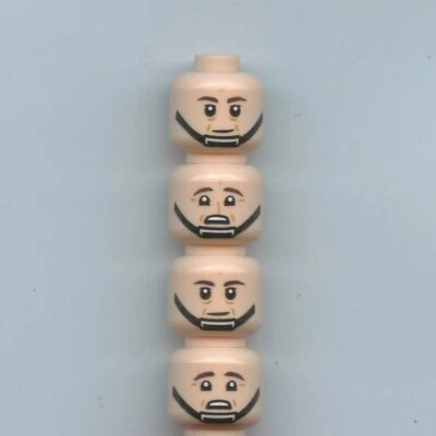 Star Wars LEGO x 4 Captain Antilles Rebel Trooper Minifigure Head Pieces
