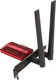 WiFi 65.2 Dual Band Gigabit Network Card, PCIE X1 Adapter For10 11 64 Bit, 2.4G 5.8G, AX200 Chip, 2400Mbps, 574Mbps